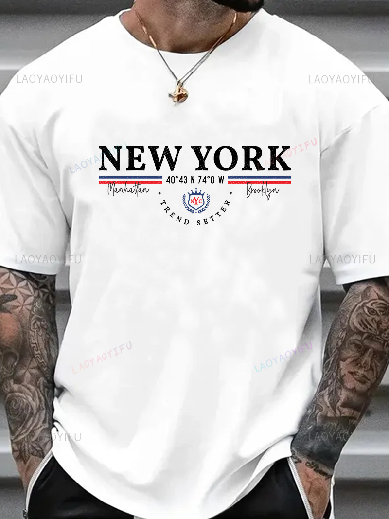 Vintage Fashion York - New York Letter Graphic Tee Unisex