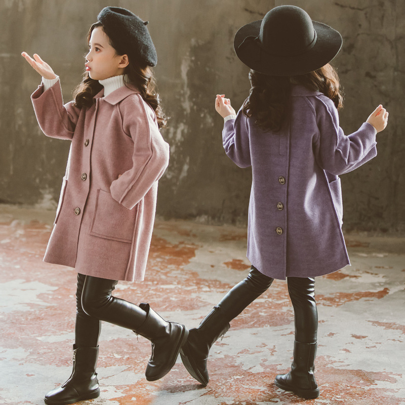Vintage Fashion Years - Kids Winter Wool Blend Coats Vintage