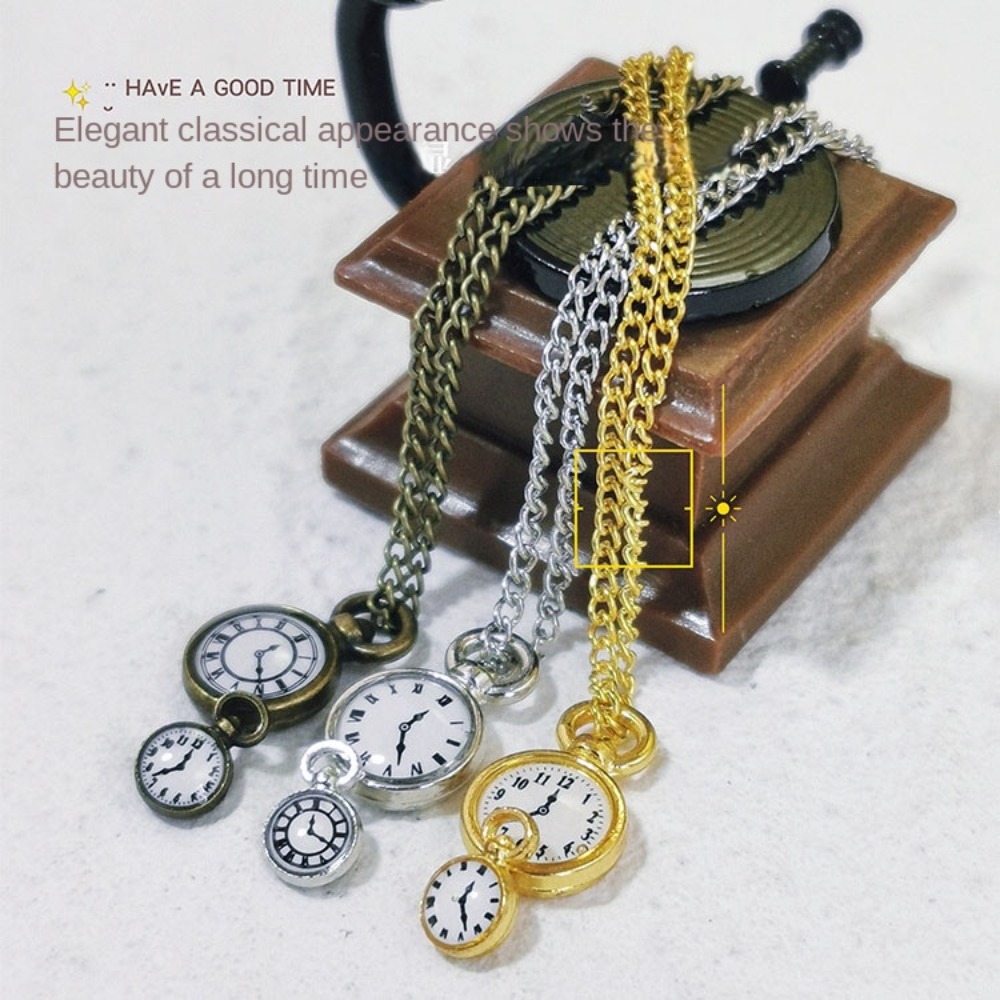 Vintage Fashion Dolls - Vintage Necklace Watch Dollhouse Simulation Pocket