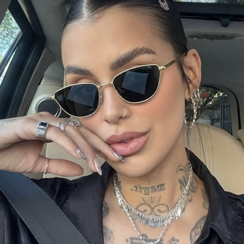 Vintage Fashion Y2K - Retro Oval Design Sunglasses Women New
