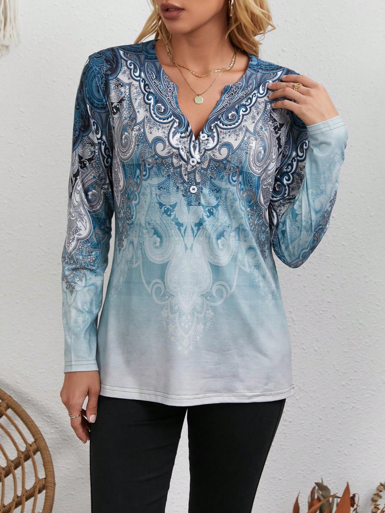 Women's Ethnic-Style Top: Vint - Vintage Fashion Style review and price