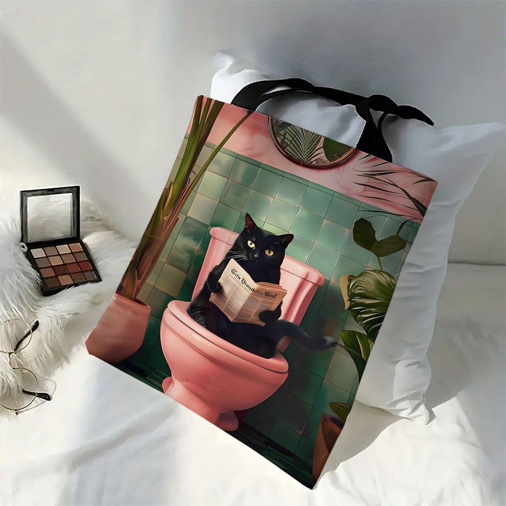 1pc Black Cat Shoulder Bags Fu - Vintage Fashion Newspaper review and price
