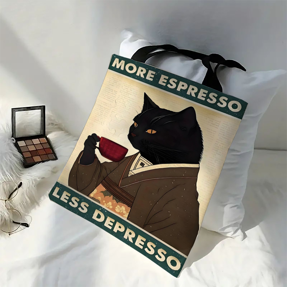 1pc Black Cat Shoulder Bags Fu - Vintage Fashion Newspaper review and price