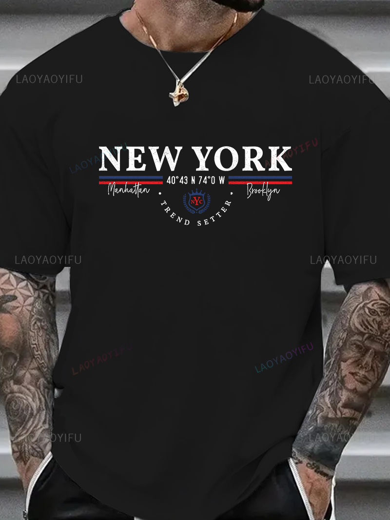 New York Letter Graphic Tee Un - Vintage Fashion York review and price