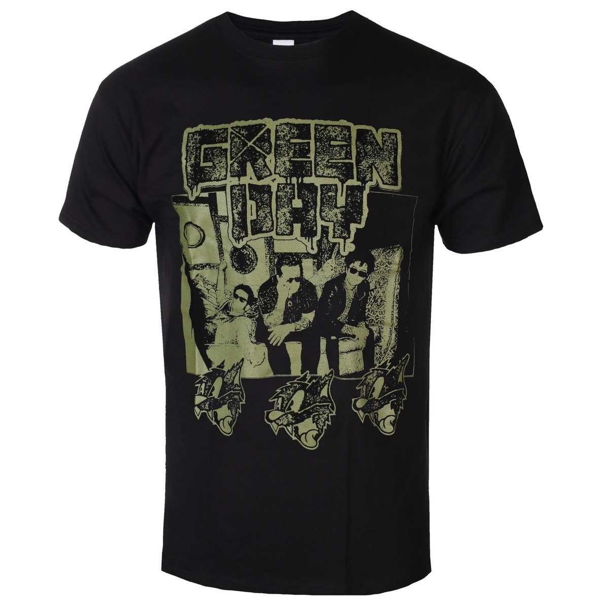 Green Day Distressed Faded Ban - Band Tee Faded 90S review and price