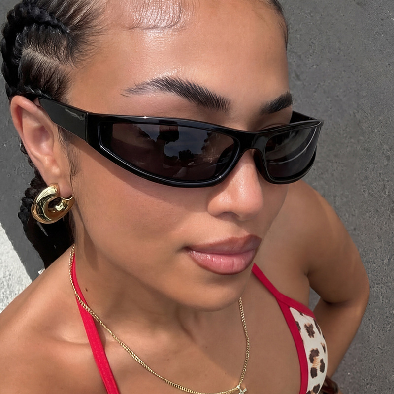 Y2K Narrow Rectangle Wrap Arou - Vintage Fashion Y2K review and price