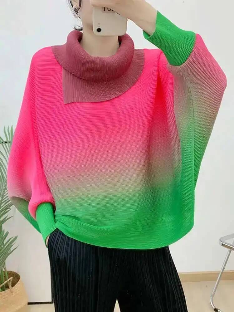 Pleated T-shirt Gradient For W - Vintage Fashion Build review and price