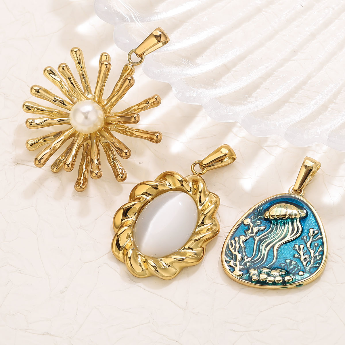 1Pcs 18K Gold Plated Stainless - Vintage Fashion Theme review and price