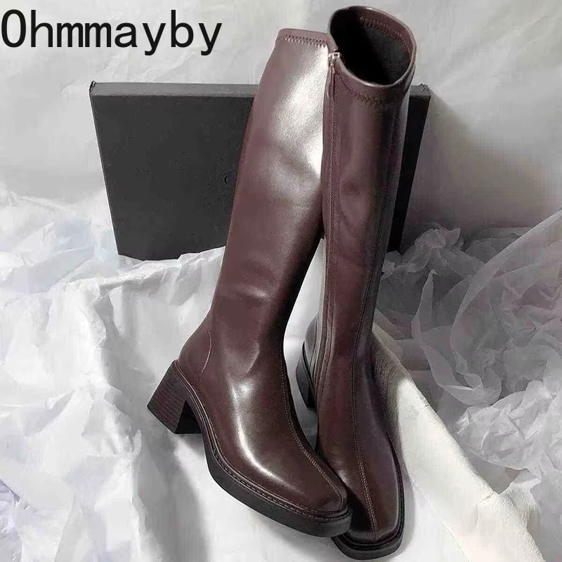 Vintage Thick Heel Women Knee  - Vintage Fashion Style review and price