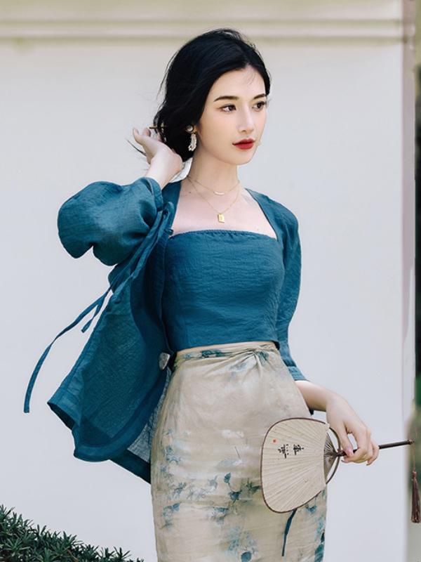 plus Size Floral Print Open Ca - Vintage Fashion Years review and price