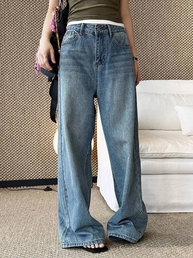 Waist Gray Denim High Vintage  - Vintage Fashion Build review and price