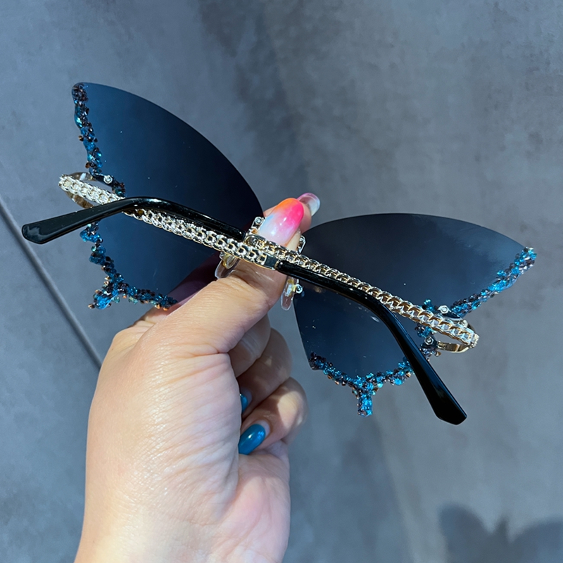 Luxury Diamond Butterfly Sungl - Vintage Fashion Y2K review and price