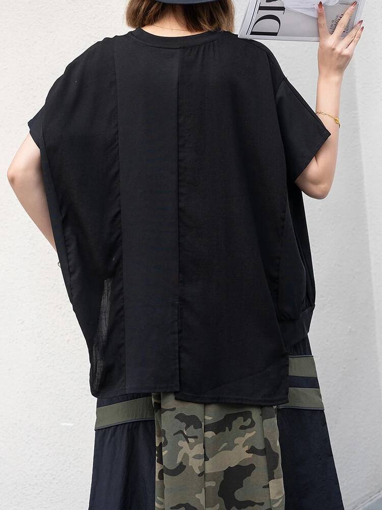 Irregular Women Black Hem Big  - Vintage Fashion Build review and price