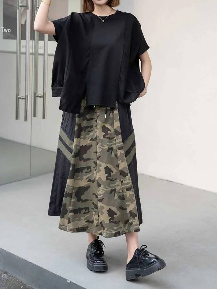Irregular Women Black Hem Big  - Vintage Fashion Build review and price