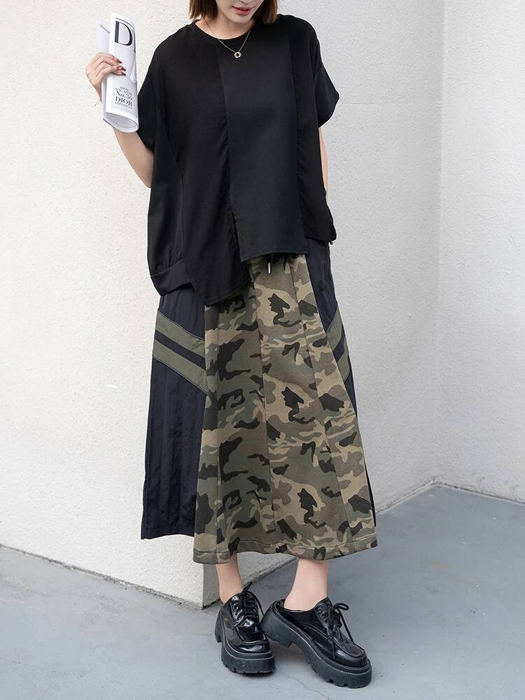 Irregular Women Black Hem Big  - Vintage Fashion Build review and price