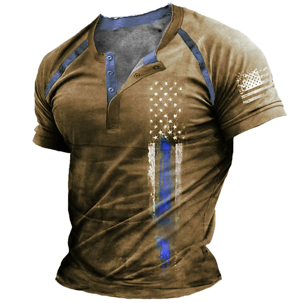 Funny 3D American Flag Print M - Vintage Fashion Style review and price