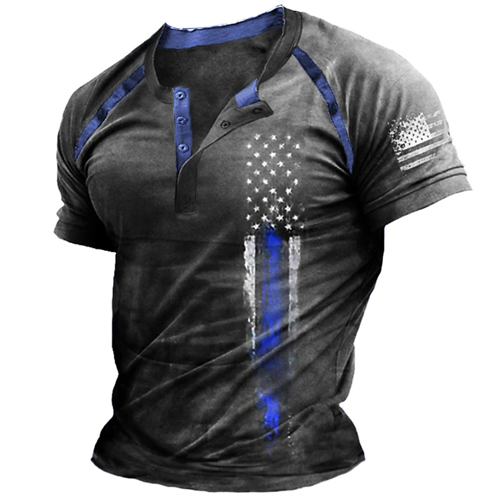 Funny 3D American Flag Print M - Vintage Fashion Style review and price