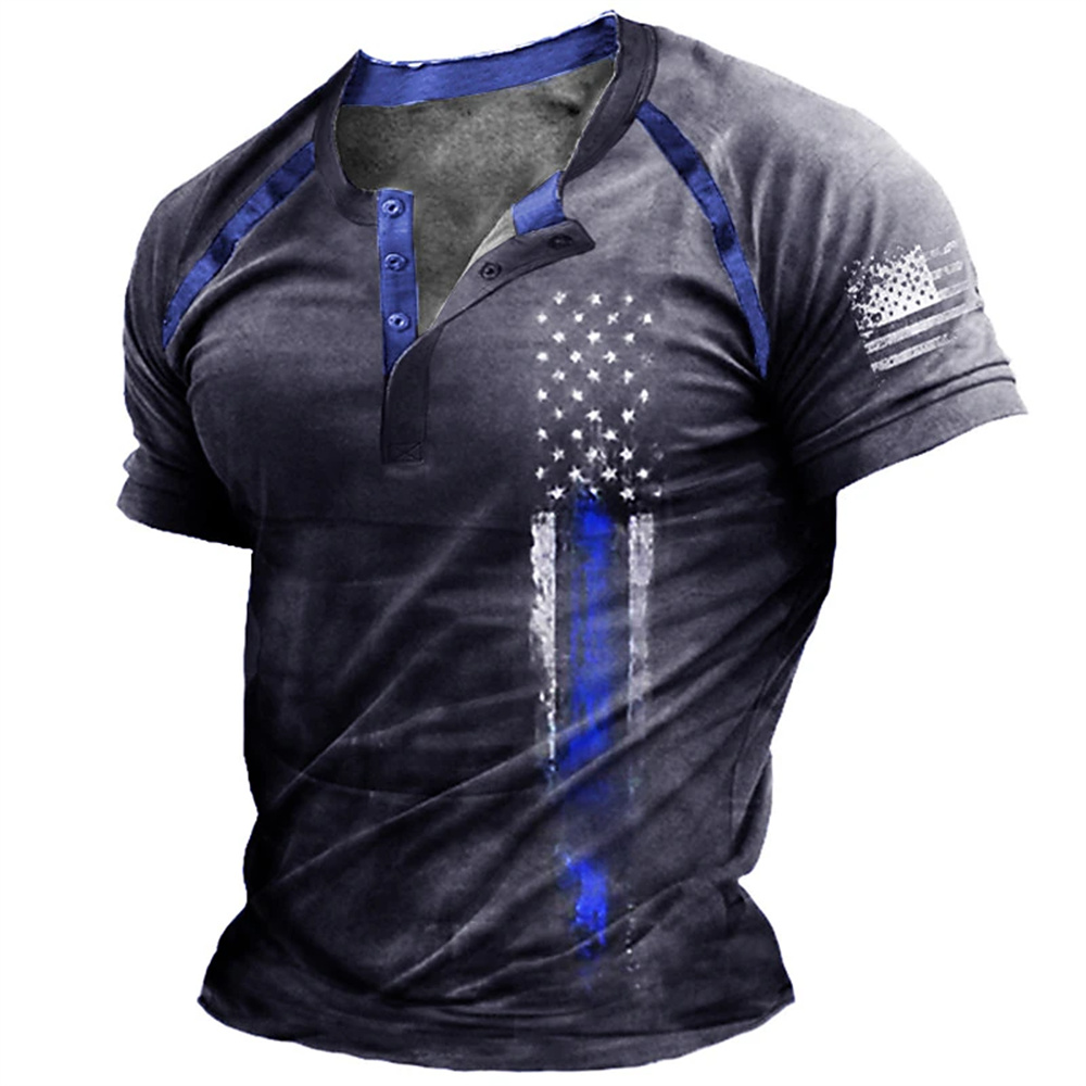 Funny 3D American Flag Print M - Vintage Fashion Style review and price