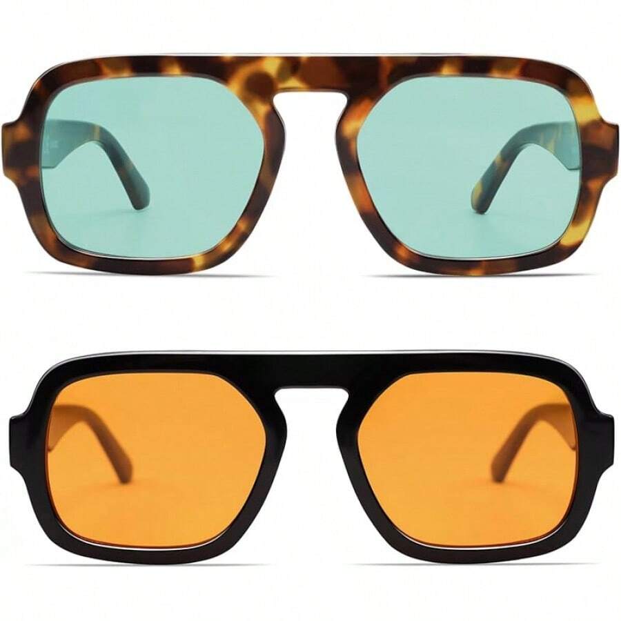 VANLINKER Oversized Retro Squa - Vintage Fashion Style Men review and price