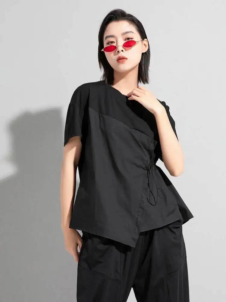 Waist Women Black Drawstring B - Vintage Fashion Build review and price