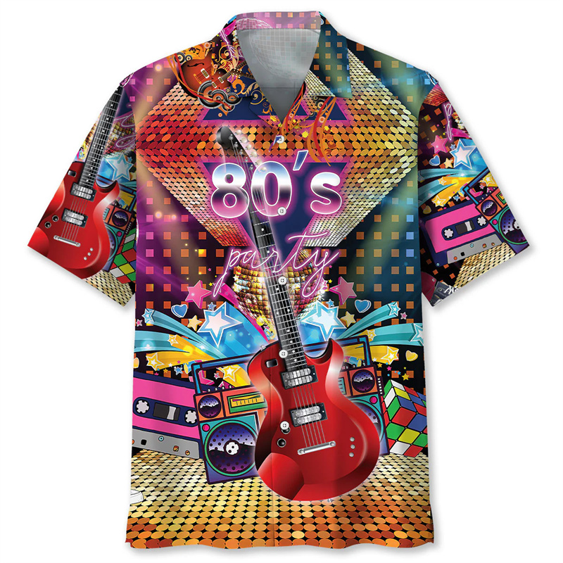 Men Lapel Short Sleeve Shirt V - Vintage Fashion Newspaper review and price