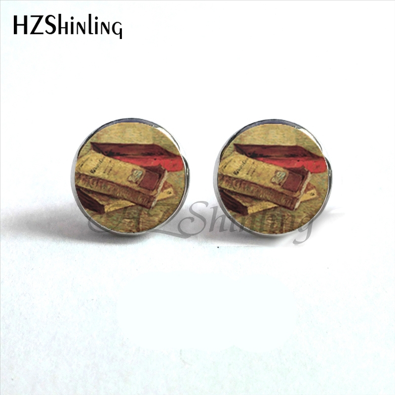 NES-00101  Library Book Earrin - Vintage Fashion Library review and price