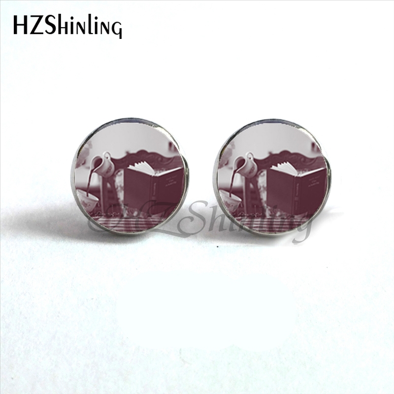 NES-00101  Library Book Earrin - Vintage Fashion Library review and price