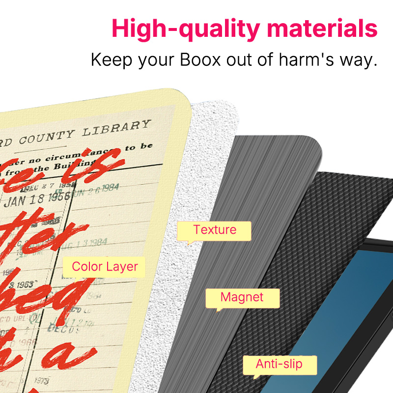 Murmelo Magnetic Case for Boox - Vintage Fashion Library review and price