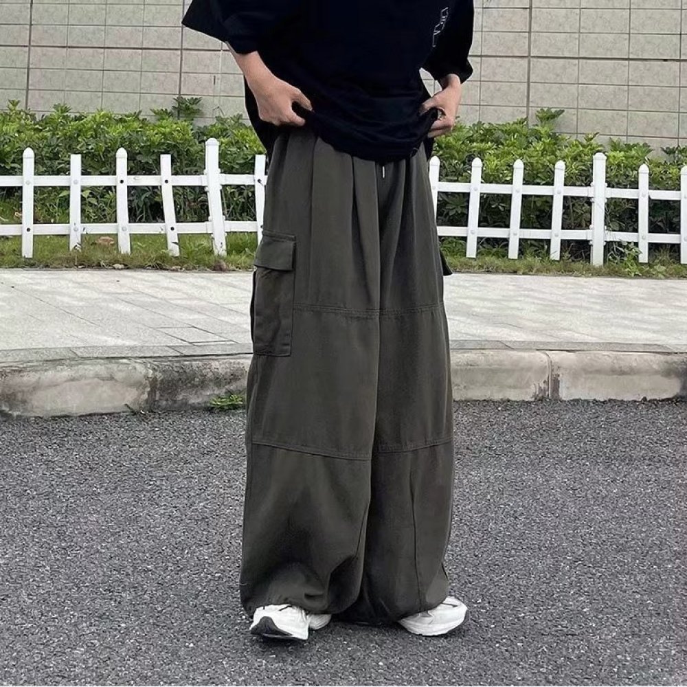 Japanese Streetwear Cargo Pant - Vintage Fashion Style Men review and price