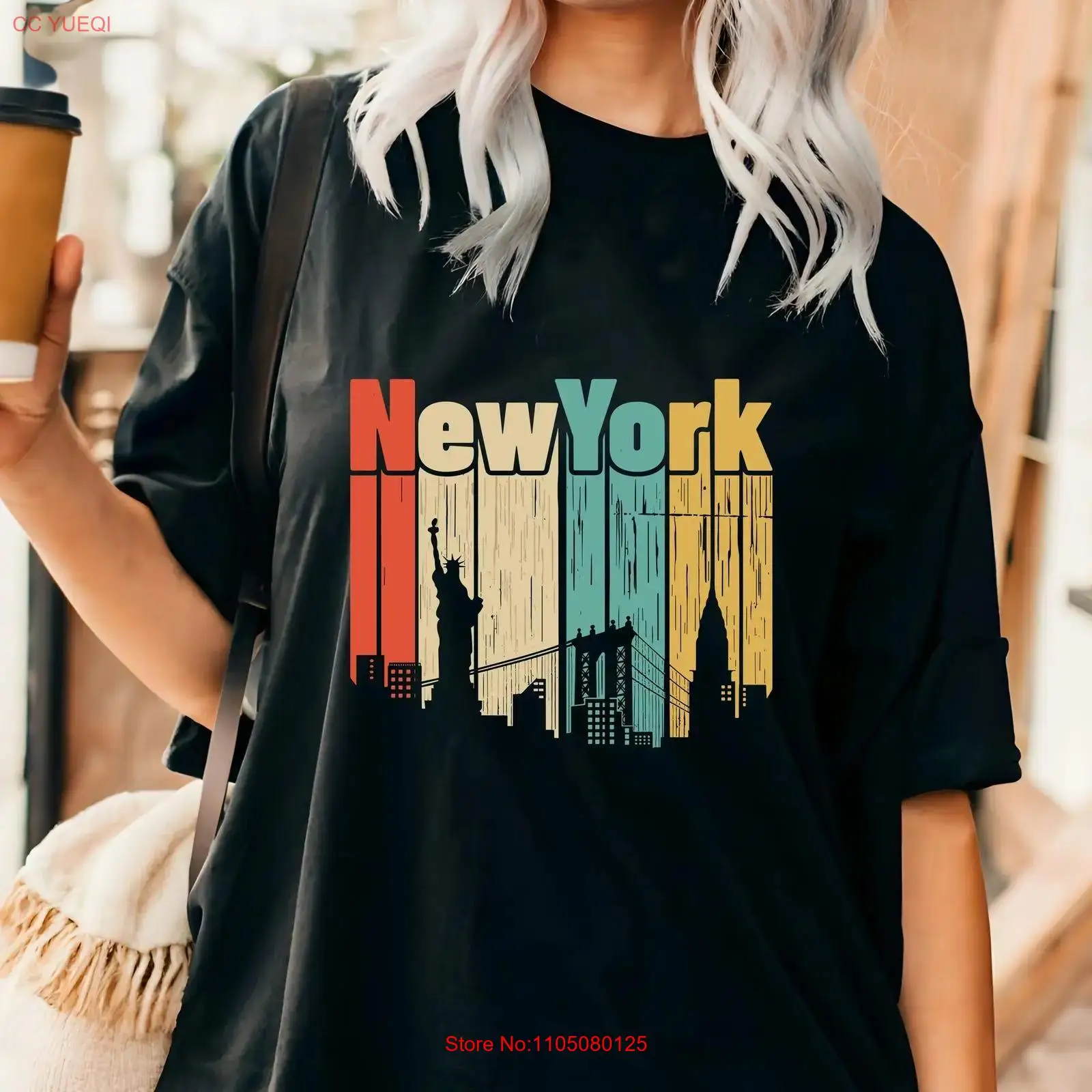 New York retro T shirt USA Tra - Vintage Fashion York review and price